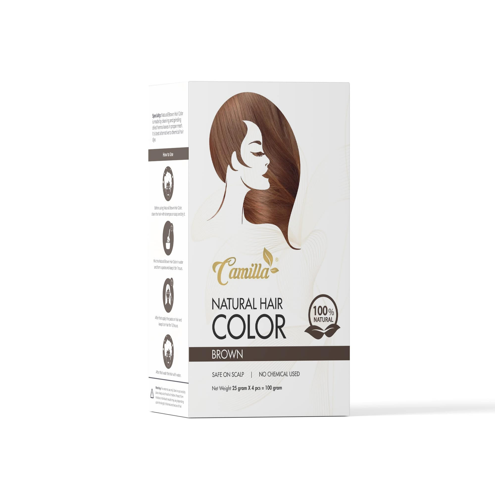 Hair Color Brown – Camilla 100% Natural
