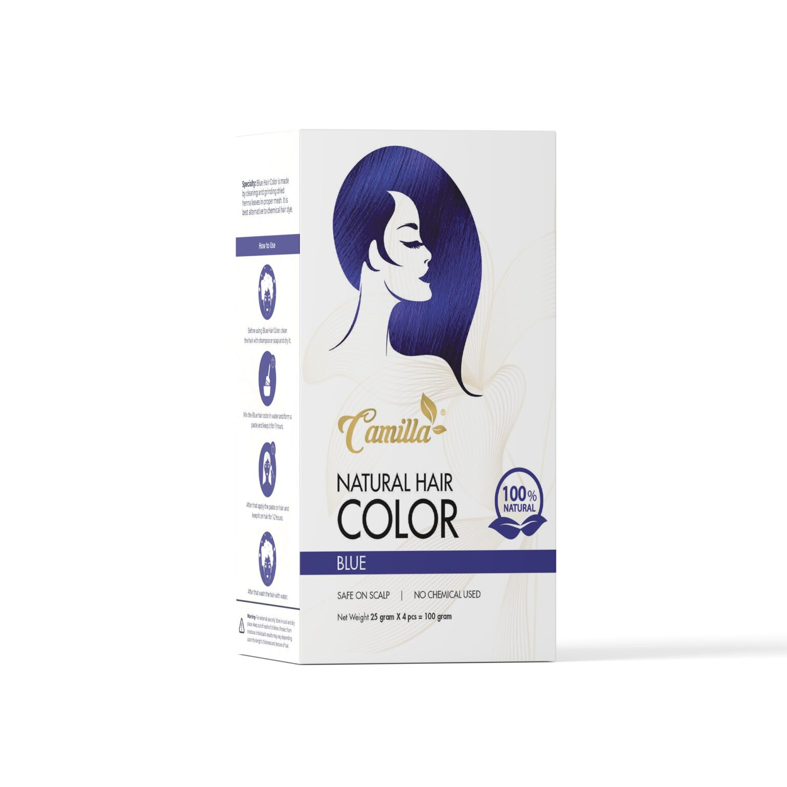 Hair Color Blue – Camilla 100% Natural